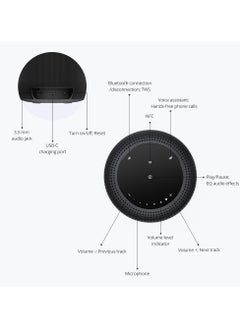 Tronsmart Tronsmart Element T6 Max 60W Bluetooth & Wi-Fi Speaker - Black | 360° Sound, IPX5 Splash-Resistant, Up to 20 Hours Playtime, NFC & Voice Assistant Support, Elegant Design  - Image 3