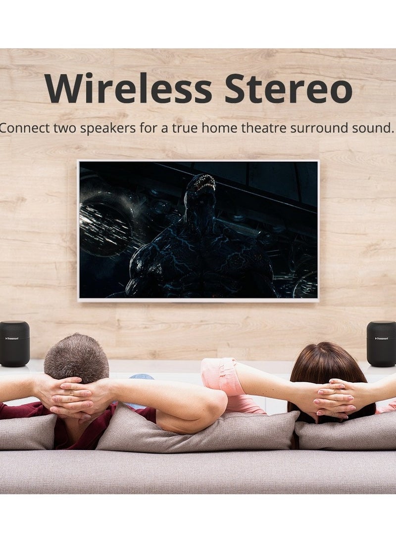 Tronsmart - Tronsmart Element T6 Max 60W Bluetooth & Wi-Fi Speaker - Black | 360° Sound, IPX5 Splash-Resistant, Up to 20 Hours Playtime, NFC & Voice Assistant Support, Elegant Design - Image 1