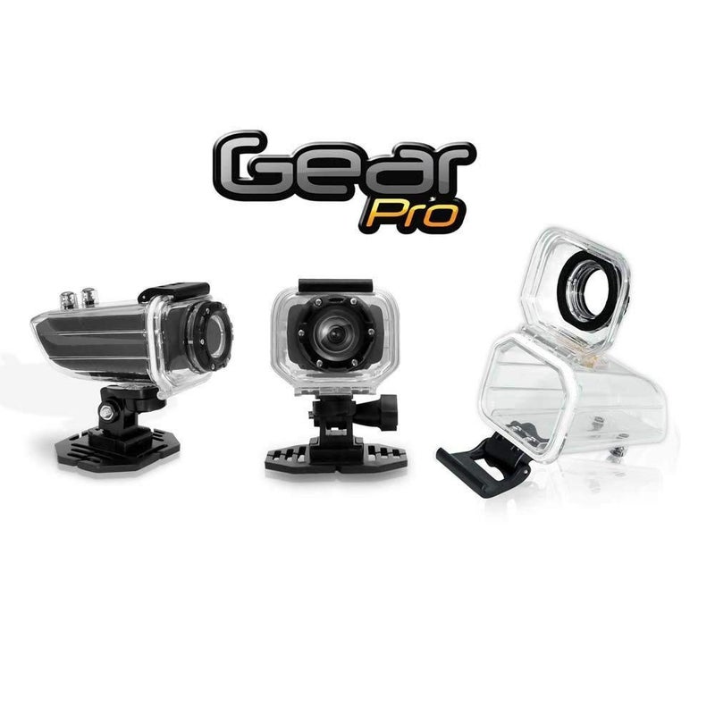 Sound Around GearPro Ryder Sports HD Action Camera - 1080P Mini Camcorder 16 MP Anti Shaking Cam 1.5" Screen USB SD Card HDMI Battery - Waterproof Case USB Cable Remote Handlebar Helmet Mount - GDV785BK (Black) - Image 3