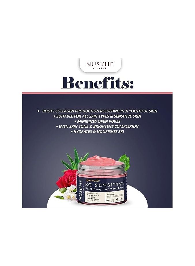Nuskhe By Paras Nuskhe by Paras So Sensitive Rose Brightening Face Cream  60 Gram - Image 4