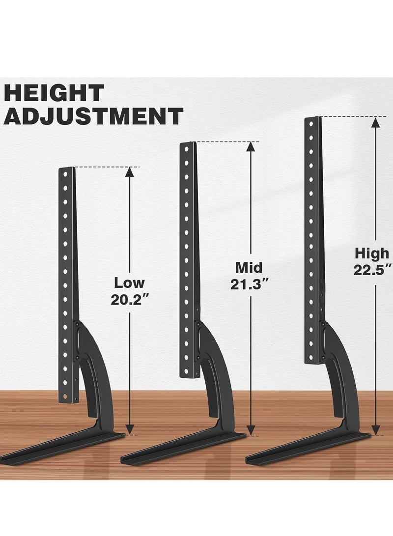 TIGER Universal Table Top TV Stand Base/Legs – Height Adjustable Replacement Stand for 32-55 Inch LCD/LED Plasma Flat Screen TVs, Holds up to 88 lbs, Max VESA 800x400mm - Image 4