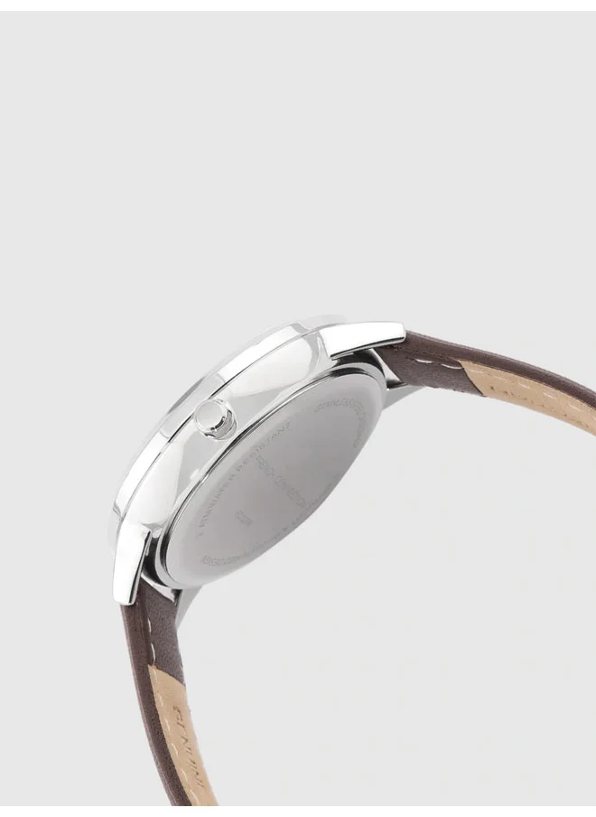 فرنش كونكشن French Connection Women's Chronograph Watch Brown Strap