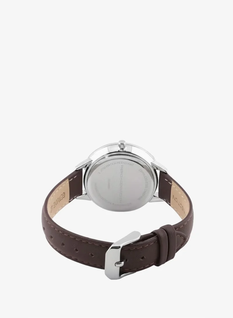 French Connection French Connection Women's Chronograph Watch Brown Strap