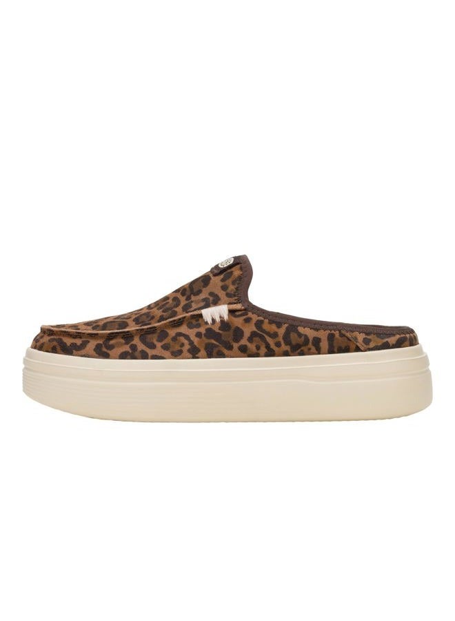 HEYDUDE Hey Dude Women's Austin Lift Classic | Women's Shoes | Women Slip-on Loafers | Comfortable & Light-Weight, Brown Leopard, 9 - Image 1