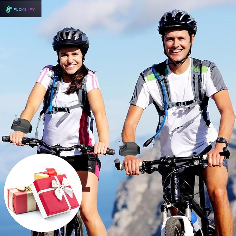 FLOMBIFY FLOMBIFY LS12 Sports Wrist Water Bottle Running Wearable HandsFree Silicone 200ml Water Bottle Portable Reusable Leak Proof Bottle for Travel Camping Rock Climbing Jogging Hiking Marathon Cycling  - Image 4