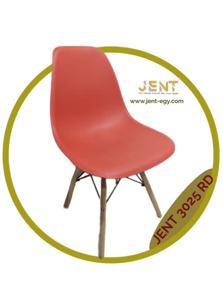 JENT Acrylic Café Chair -Red - Image 2