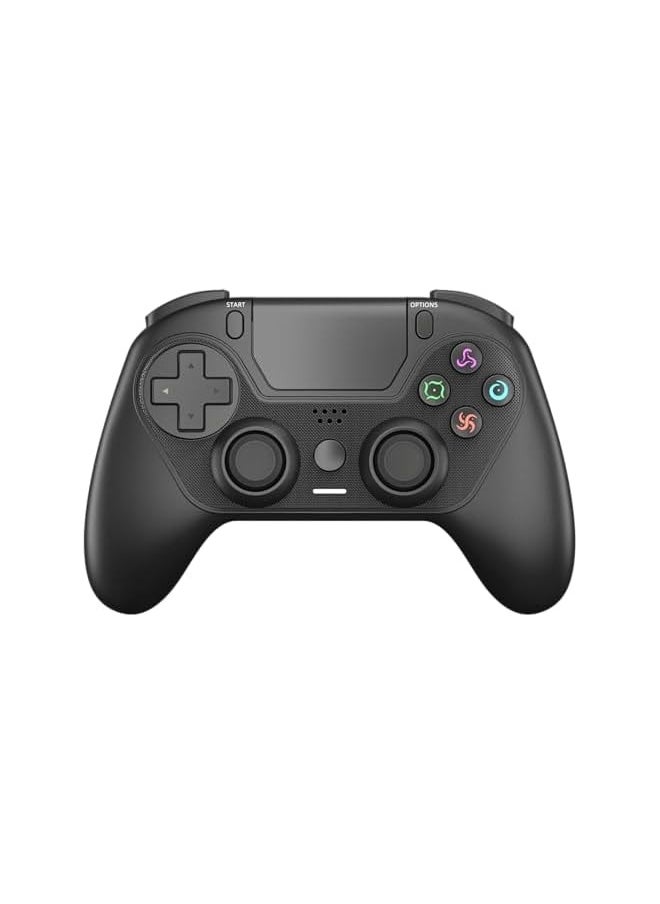 PROMASS - DS13 DualShock 4 Wireless Controller, Android, iOS, Mac, Type C Six Axis Gyro (Black) - Image 1