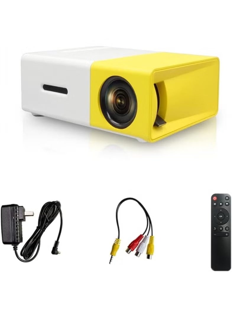 Portable home projector - supports high-definition projection - equipped with multiple inputs and a long-life light bulb - ideal for movies and games. - Image 2
