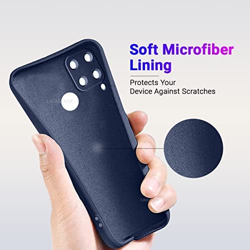 LIRAMARK Silicone Soft Back Cover Case for Realme C15 (Blue) - Image 3