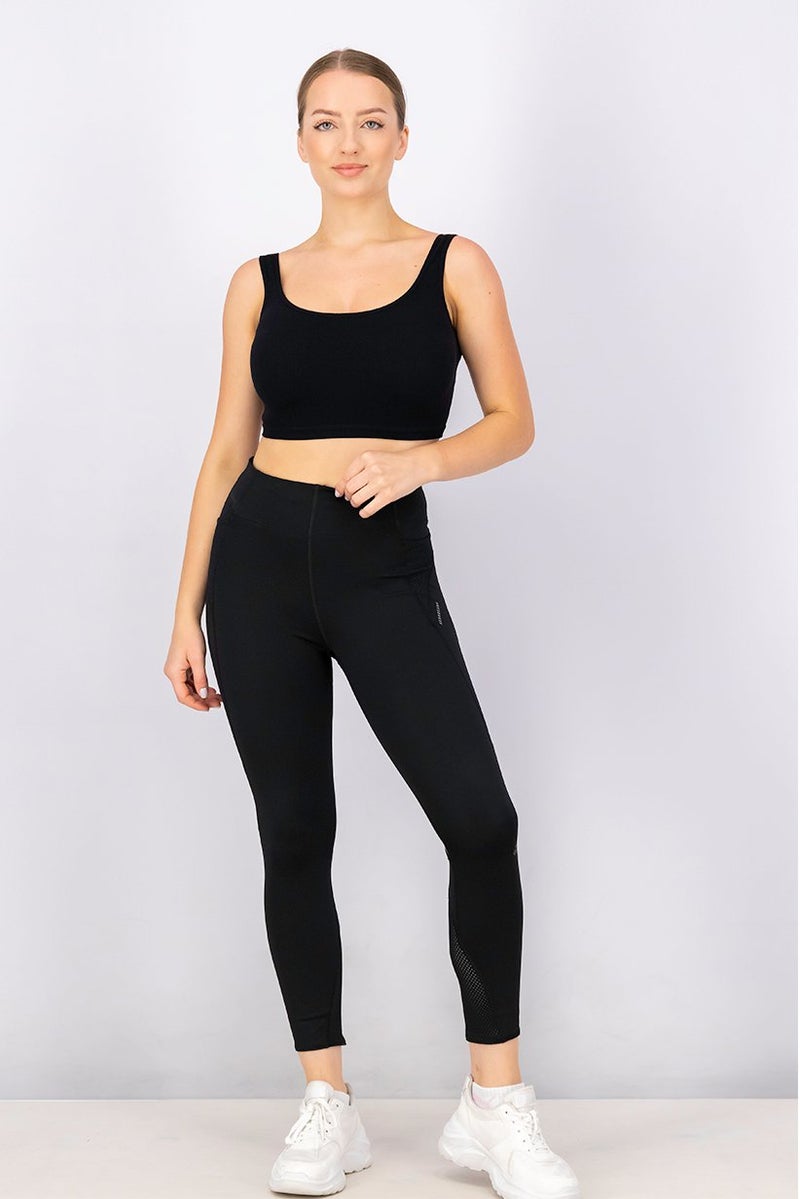 Adidas Women Sportswear Fit Training Tights, Black - Image 4