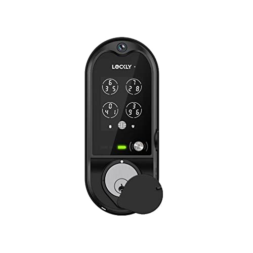 Lockly Vision Smart Lock, HD Video Doorbell Smart Locks for Front Door, Fingerprint Door Lock, Touchscreen Keypad, App Control, No Monthly Fee, Auto Lock - Matte Black - Image 4