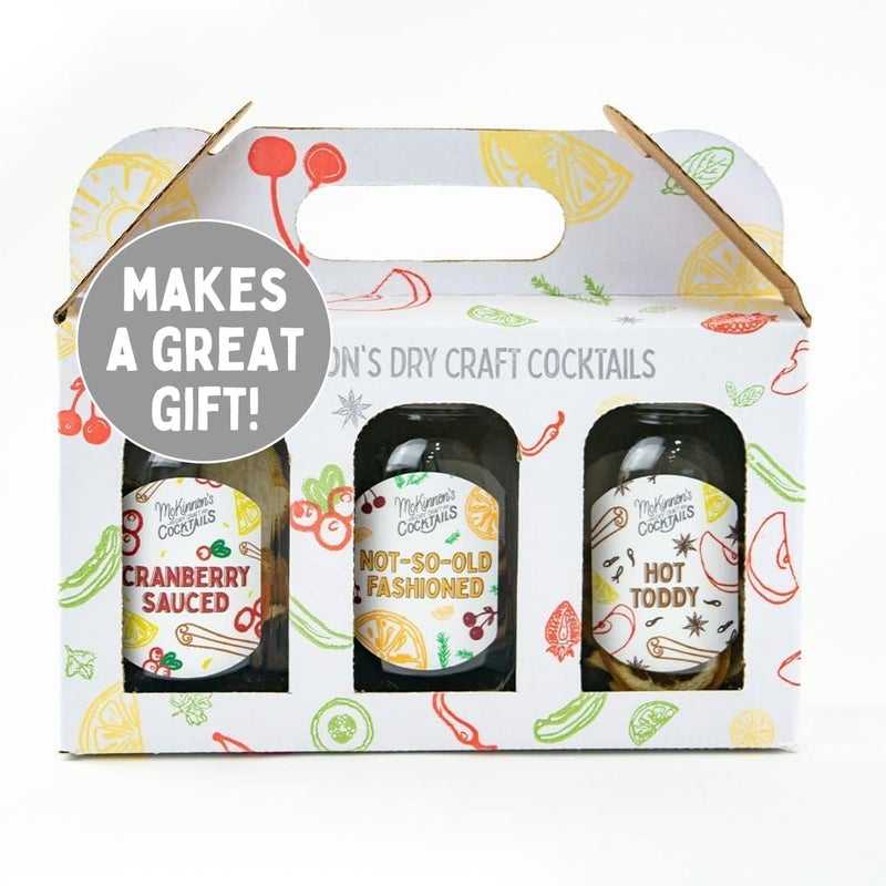 ثلاثي كوكتيلات ماكينيون الجافة | فواكه وأعشاب مجففة | ميكسولوجي افعلها بنفسك | مجموعة تحضير الكحول | وصفة المشروبات الروحية | مزيج جاف | برطمان ماسون يقدم 8 - 16 مشروب | مجموعة 3 عبوات - Image 1