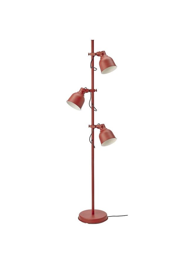 Green Tiger Floor lamp with 3-spot, brown-red  - Image 1