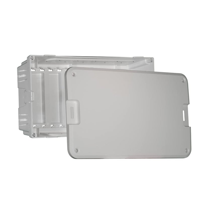 On-Q Legrand - Onq, Cable Management, Structured Media Enclosure, In-Wall Enclosure For Mdu, Screw-On Cover, 8 Inch, Glossy White, En0800 - Image 3