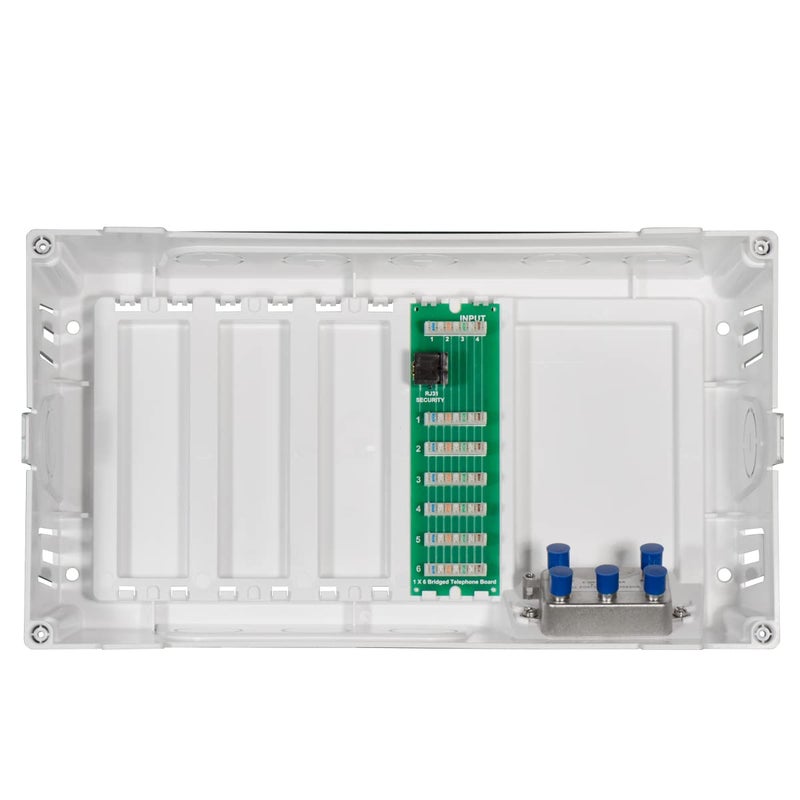 On-Q Legrand - Onq, Cable Management, Structured Media Enclosure, In-Wall Enclosure For Mdu, Screw-On Cover, 8 Inch, Glossy White, En0800 - Image 4