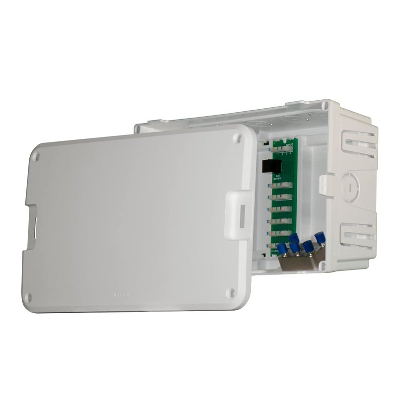 On-Q Legrand - Onq, Cable Management, Structured Media Enclosure, In-Wall Enclosure For Mdu, Screw-On Cover, 8 Inch, Glossy White, En0800 - Image 2