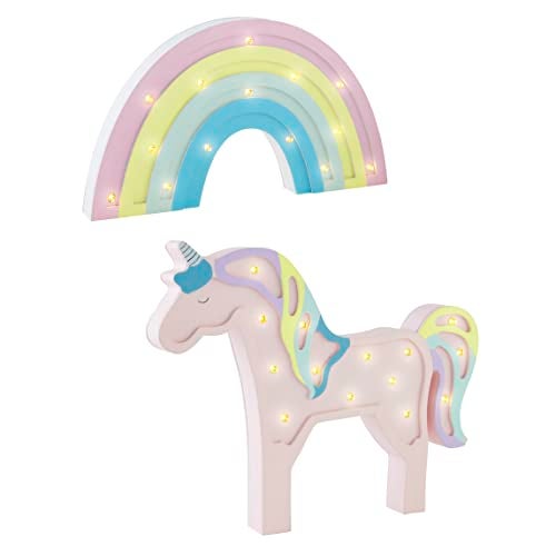 Mud Pie Unicorn Wood Night Light - Image 3