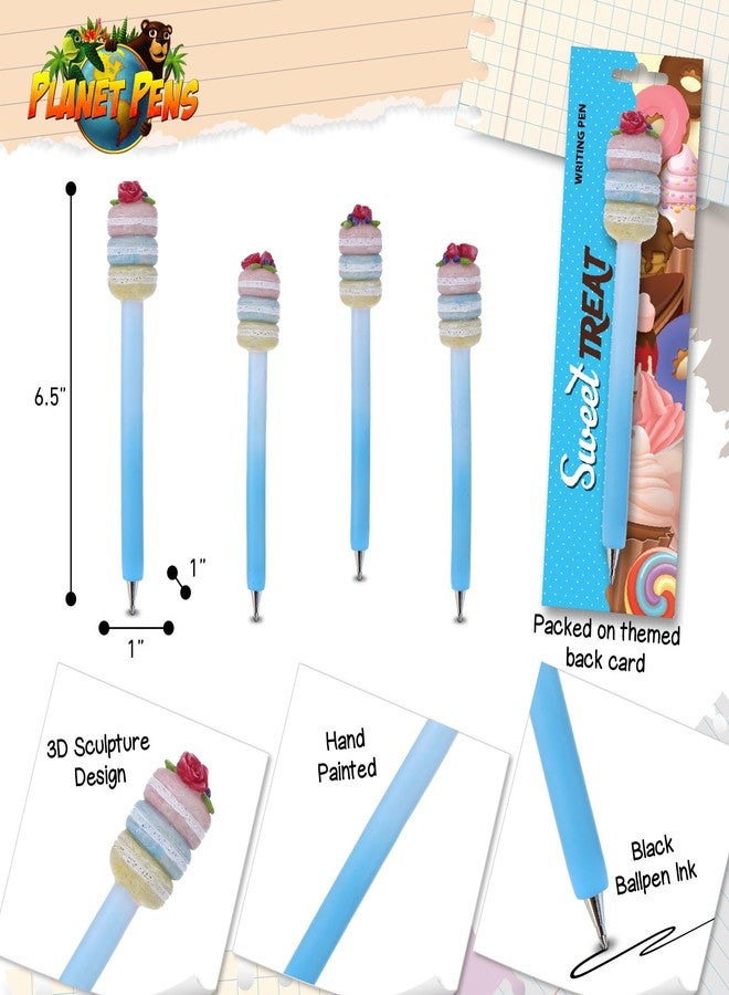 Planet Pens Macarons Novelty Pen - Fun Unique Kids and Adults Ballpoint Pen, Colorful Sweet Treat Writing Pen Instrument For Cool Stationery School and Office - Image 3