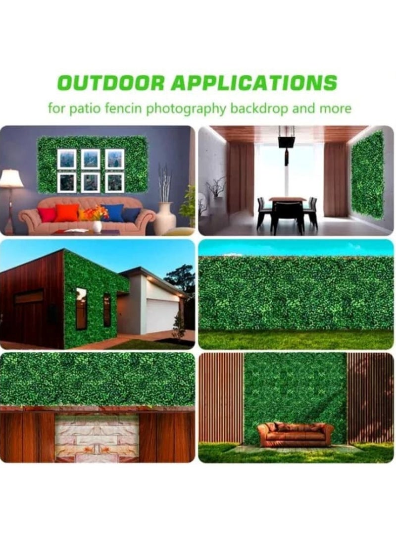 Evergreen Elegance: Artificial Faux Grass Wall Backdrop Green