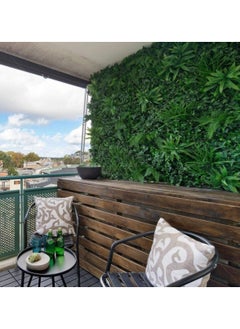 Huitich Evergreen Elegance: Artificial Faux Grass Wall Backdrop Green  - Image 3