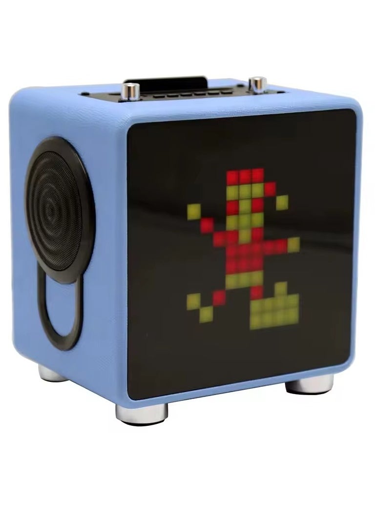 Generic KBQ-2206 Bluetooth Portable  Karaoke Speaker Subwoofer Sound System Blue  - Image 2