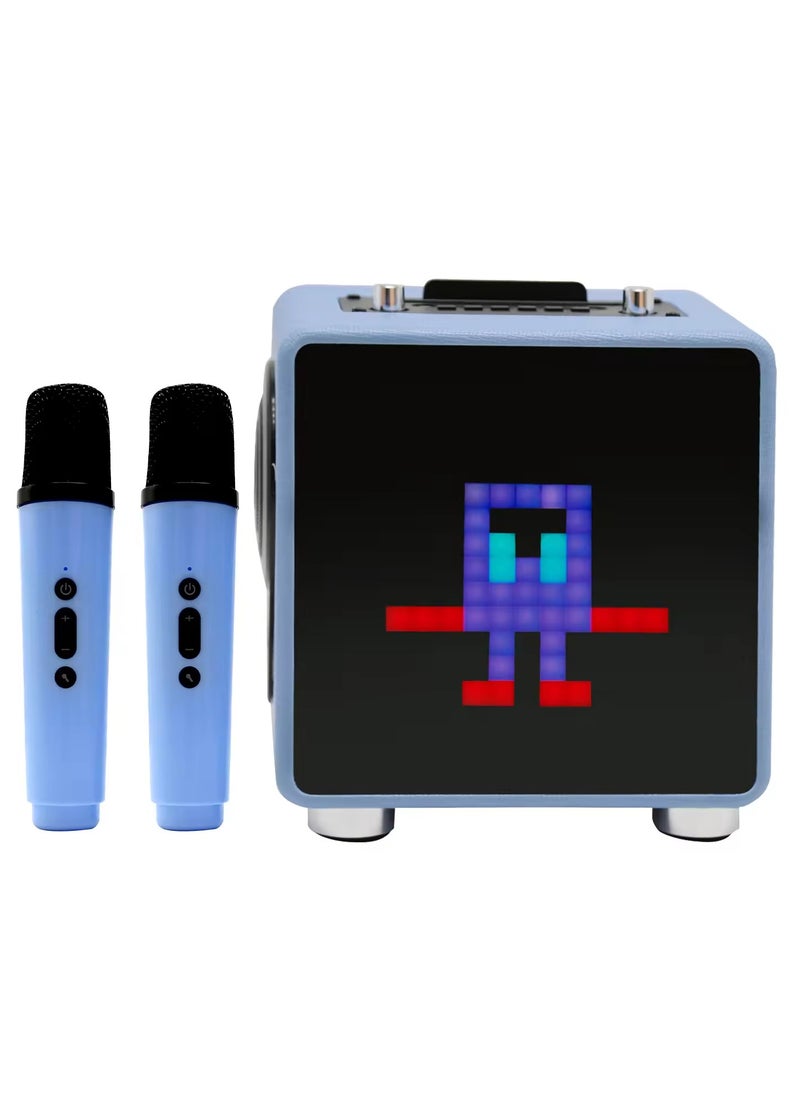 Generic KBQ-2206 Bluetooth Portable  Karaoke Speaker Subwoofer Sound System Blue  - Image 1