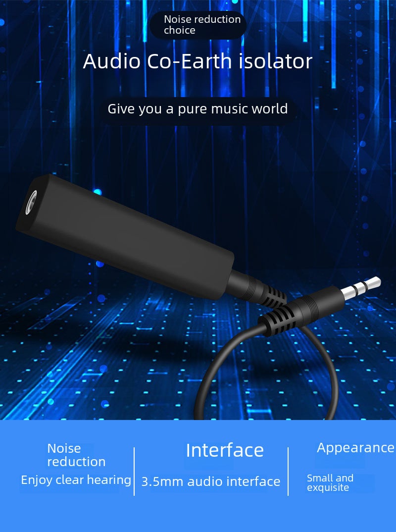 Aux Audio Isolator Anti-Interference Noise Reducer Noise Elimination Filter 3.5 To 3.5 Noise Filter - Image 4