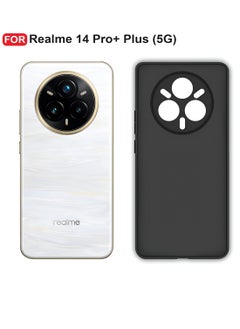 Wtech Realme 14 Pro+ / Plus 5G 2025 Premium Soft Liquid Silicone Case Cover (MCRPSN) - Black  - Image 3