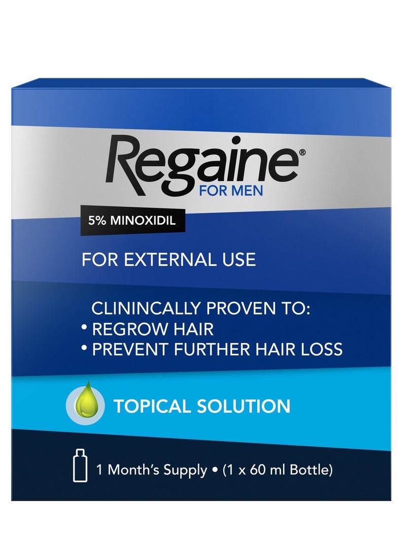 Regaine REGAINE For Men 5% Top Solution, 1 x 60ml  - Image 1