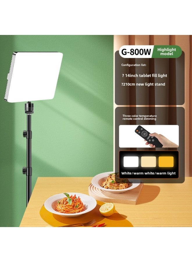 Food Fill Light Led Photography Professional Studio Anchor Desktop Still Life Jewelry Kitchen Dishes Light-Light Source Color: + Floor Stand  - Image 1