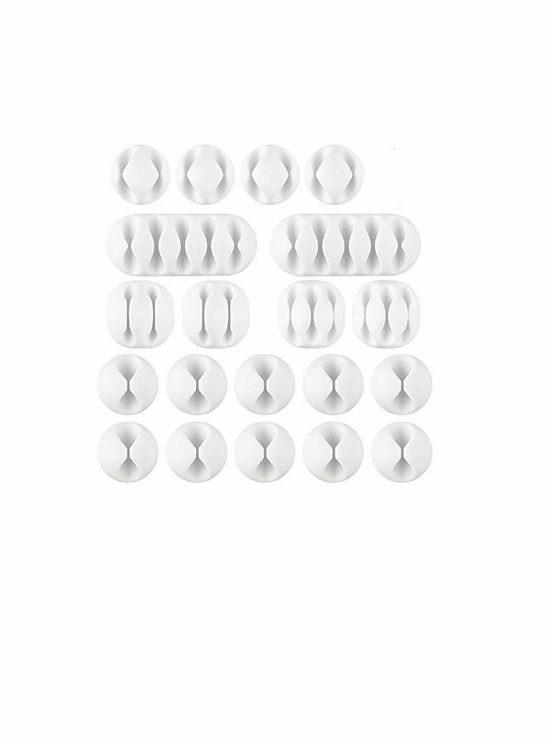 مشابك إدارة الكابلات المتينة لتنظيم أسلاك المكتب وكابلات الشحن مثالية للاستخدام في المنزل والمكتب متوافقة مع التلفاز والكمبيوتر الشخصي واللابتوب - Image 1