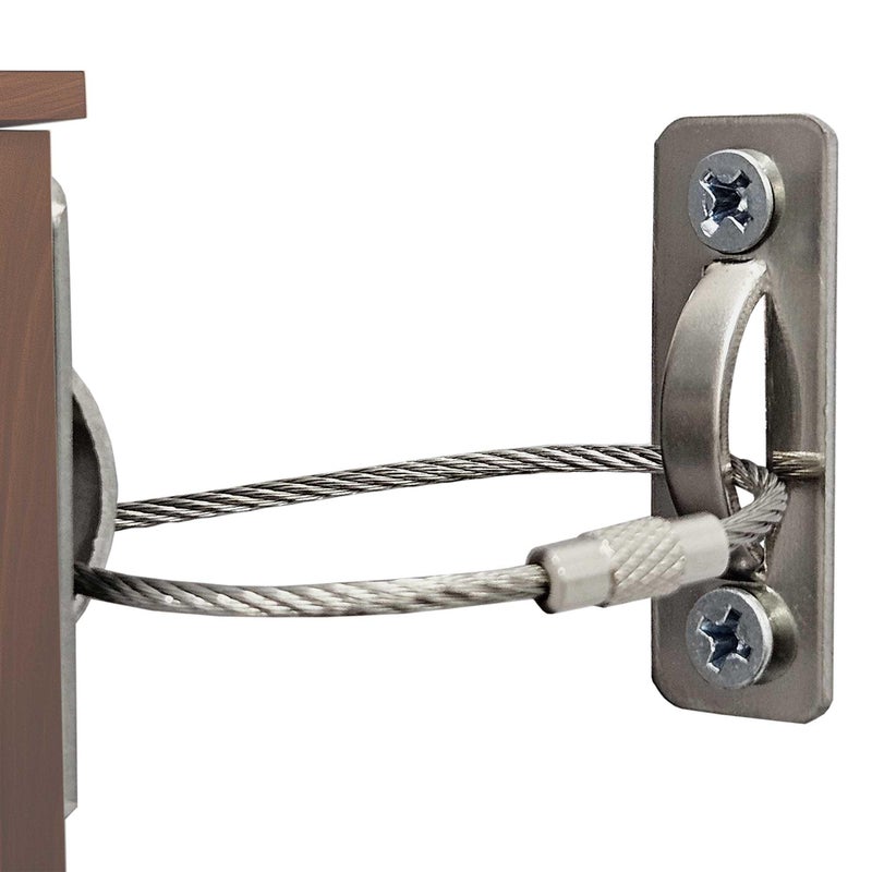 Omypuehen 6 Sets Anti Tip Furniture Anchors for Baby Proofing, Earthquake Straps, Furniture Secure to Wall Anchors, Childproof and Home Safety, 10in - Image 1