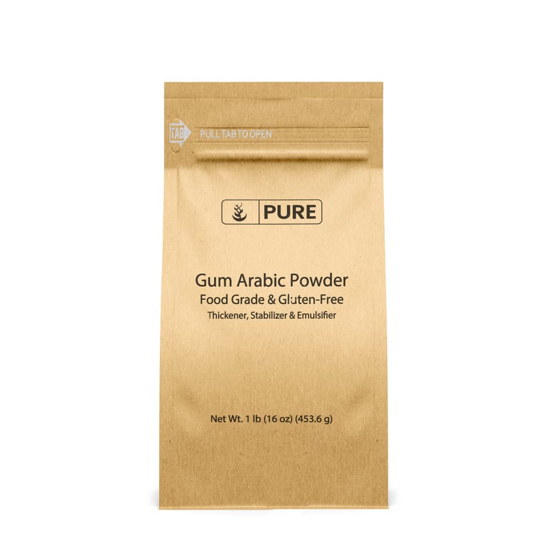 PURE ORIGINAL INGREDIENTS مسحوق صمغ الأكاسيا الأصلي النقي (1 رطل) مكون أساسي لألوان الماء اليدوية، الكوكتيلات الحرفية، الزينة الملكية، الآيس كريم - Image 1