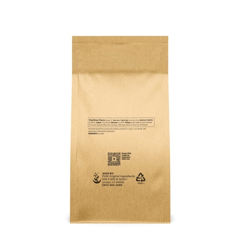 PURE ORIGINAL INGREDIENTS مسحوق صمغ الأكاسيا الأصلي النقي (1 رطل) مكون أساسي لألوان الماء اليدوية، الكوكتيلات الحرفية، الزينة الملكية، الآيس كريم - Image 2