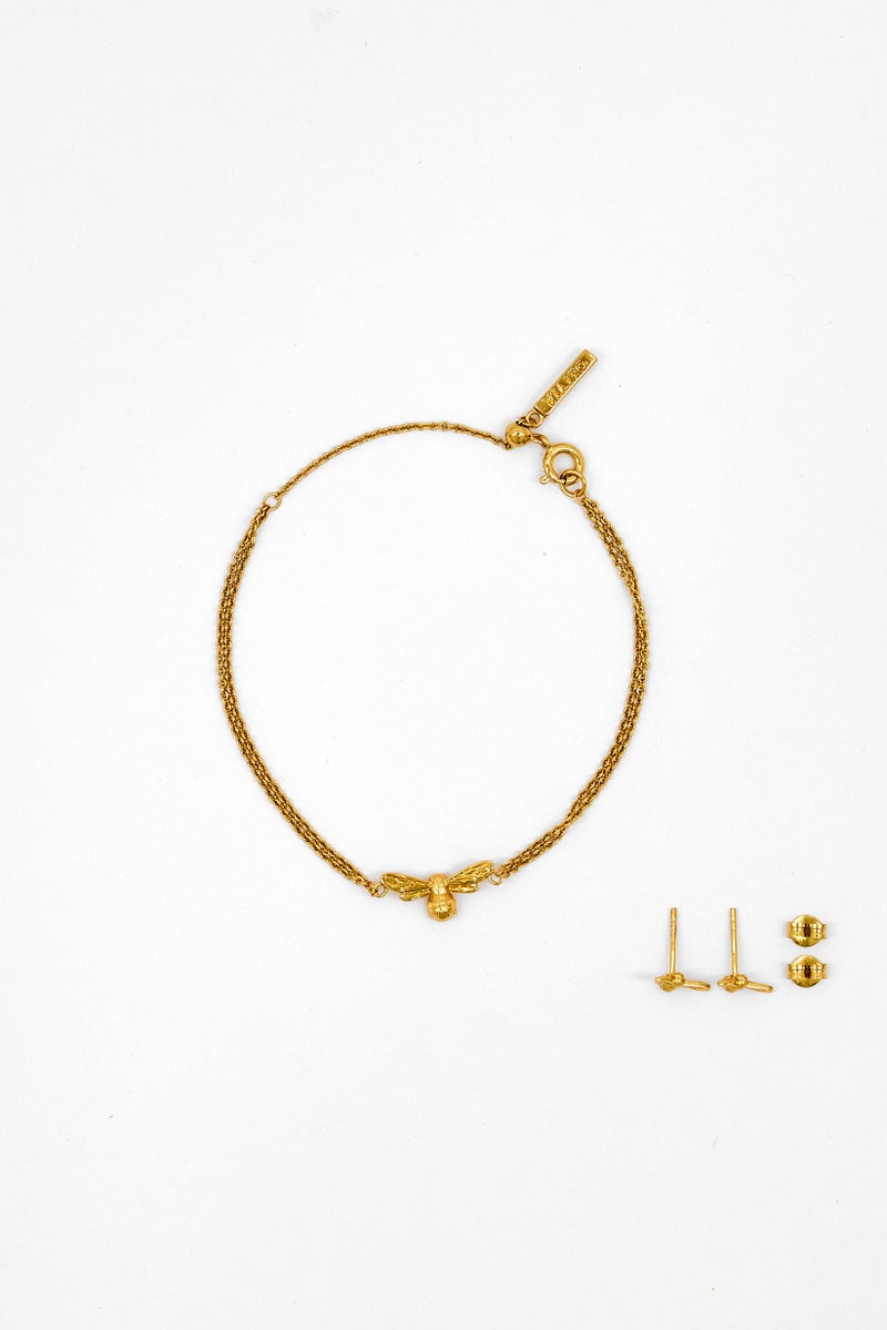 OLIVIA BURTON Women Lucky Bee SET of Bracelet, Gold  - Image 2
