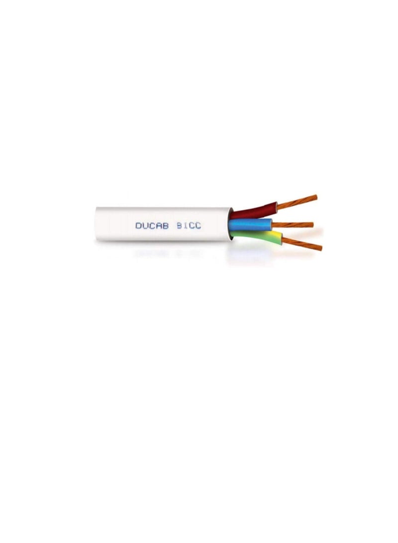 Flexible Cable 3 x 2.5 mm x 10 Meter Full Copper White for Use Water Heater Lighting Power Extension  - Image 3
