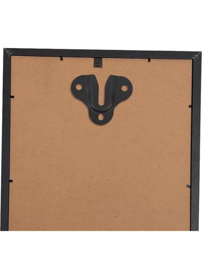 10-Pack Heavy Duty Keyhole Hangers,Picture Frame Buckle Hanger Bracket,Mug Key Coat Hanging Rack,Wooden Board Wall Mount Keyhole Hanging Plates (Matte Black)  - Image 2