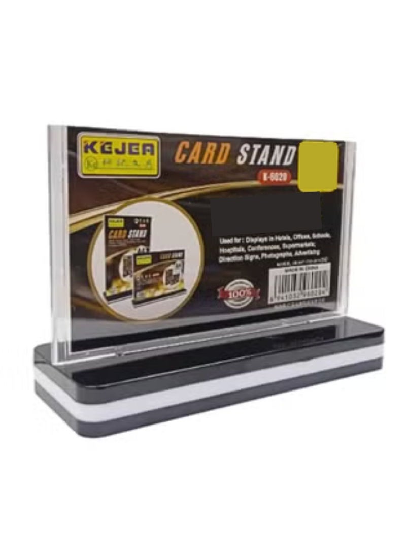 Kejea حامل بطاقة أفقي لوحة إعلانات جودة حامل 55x90 مم يستخدم للعرض في الفنادق والمكاتب والمدارس والمستشفيات والمؤتمرات والسوبرماركت، لافتات الاتجاهات والصور والإعلانات وغيرها