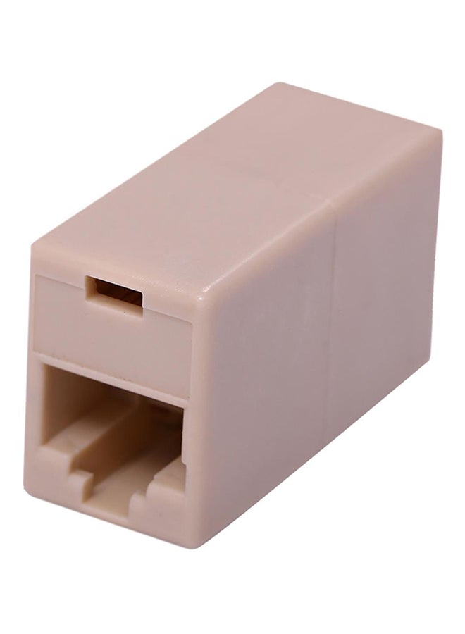 Internet Cable Extension Adaptor Beige Straight through head (off white) Straight through head (off-white) - Image 2
