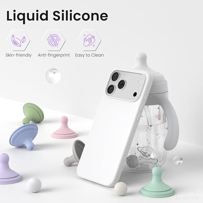 Unipha iPhone 17 Pro  Silicone Case White - Image 3