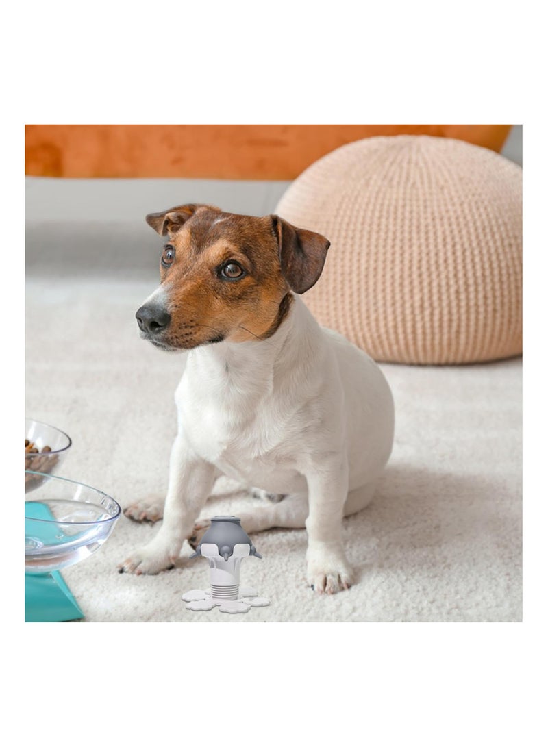 Pet Milk Feeder 300ml Nursing Silicone Bottles Adjustable Height Puppy with 5 for Dogs Cats Rabbits Grey - Image 3