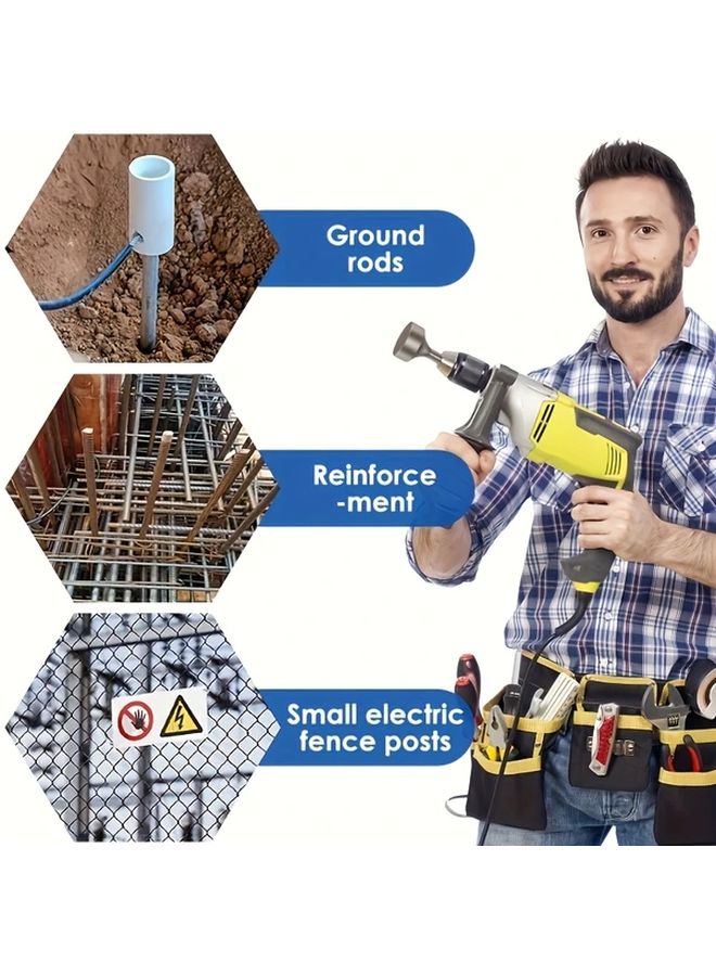 1 قطعة رأس مطرقة التسييل باللون الأبيض الفضي - مطرقة حواف ماكينة اللحام بمطرقة الطرق - Image 5