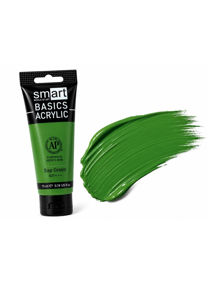 Smart Acrylic 75ml Tube - Sap Green 623+++ - Image 2