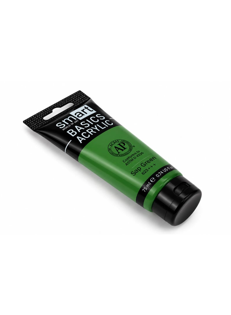 Smart Acrylic 75ml Tube - Sap Green 623+++ - Image 4