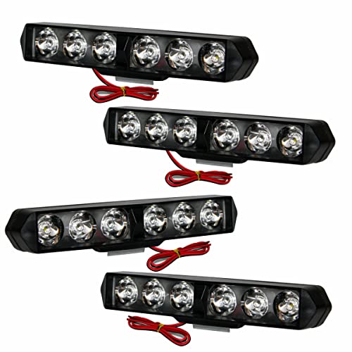 SORAX 6 LED Light Bar 36W 6500K Super Bright Spot Work Light Pods Single Row Off Road Driving Light Fog Light Waterproof Bike SUV Car Truck12V (4PCS) - Image 1