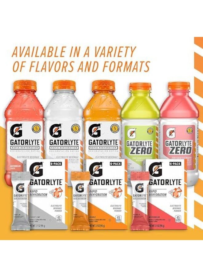 Gatorlyte Zero Rehydration Electrolyte Drink, Fruit Punch, Specialized Blend of 5 Electrolytes, Zero Sugar, No Artificial Sweeteners, No Artificial Flavors, 20 fl oz Bottles (12 Pack) - Image 2