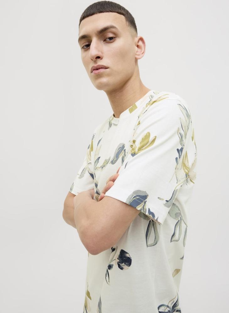 JACK & JONES Printed Crew Neck T-Shirt  - Image 3