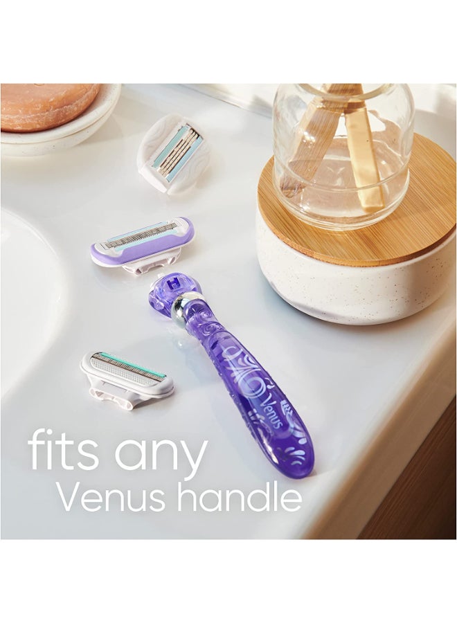 Venus شفرة حلاقة نسائية فينوس إكسترا سموذ سويرل قابلة لإعادة التعبئة: 1 مقبض + 2 شفرات إعادة تعبئة - Image 5