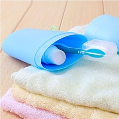 JRS TRADERS Toothbrush Container Capsule Shape for Travel Tooth Brush Cap, Caps, Cover, Covers, Case, Holder, Cases, Home & Outdoor Toothpaste Holder Bottle Travelling Storage Box (Multicolor) - Image 4