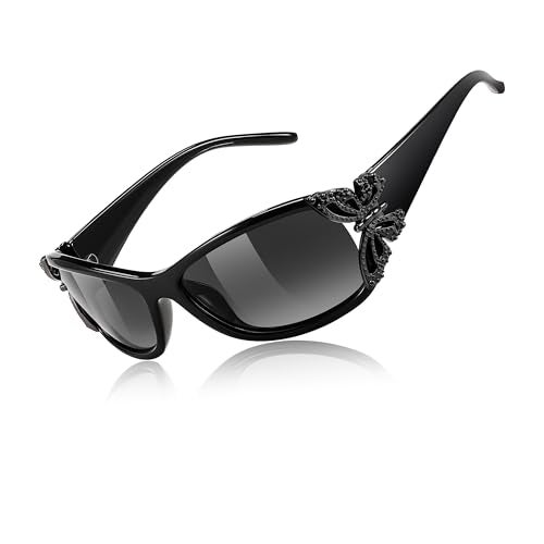 FEISEDY Trendy Polarized Y2K Sunglasses Wrap Around Butterfly Design Fashion Sunnies UV400 Protection B0078 - Image 1